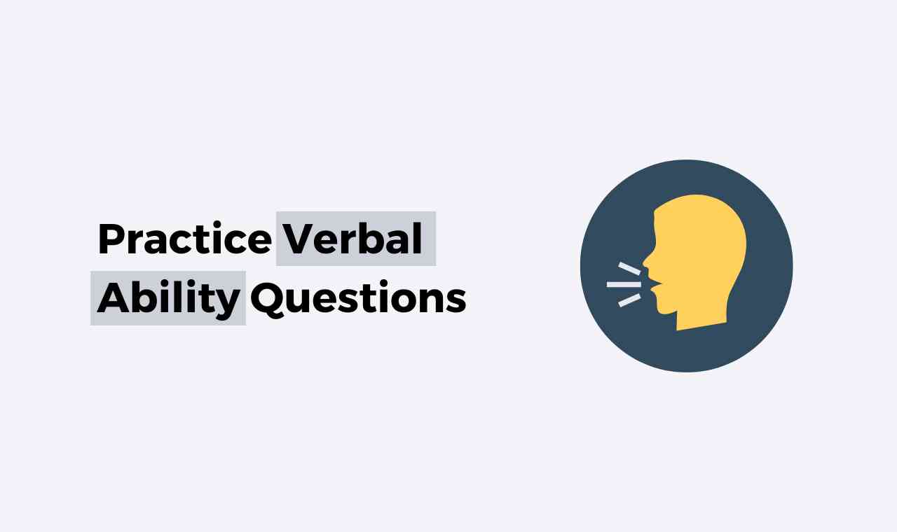 Practice Verbal Ability Questions